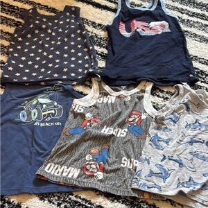 Boys 5T assorted Graphic Tank Top bundle